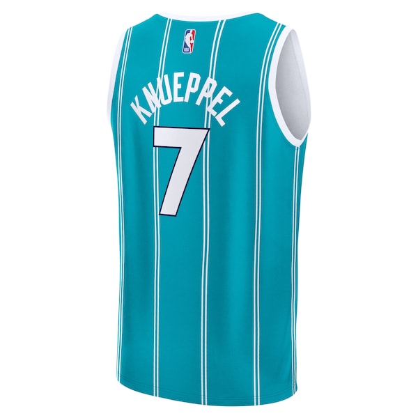 Kon Knueppel Charlotte Hornets  2025 NBA Draft First Round Pick Fast Break Replica Jersey - Icon Edition - Teal