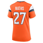 Damarri Mathis Denver Broncos Nike Women's Team Game Jersey -  Orange