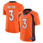 Russell Wilson Denver Broncos Nike Team Vapor Limited Jersey - Orange/Navy
