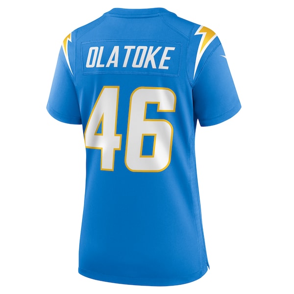 Praise Olatoke Los Angeles Chargers Nike Women's Team Game Jersey -  Powder Blue