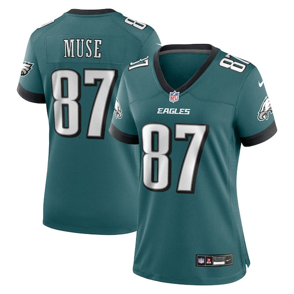 Nick Muse Philadelphia Eagles Nike Women's Team Game Jersey - Midnight Green