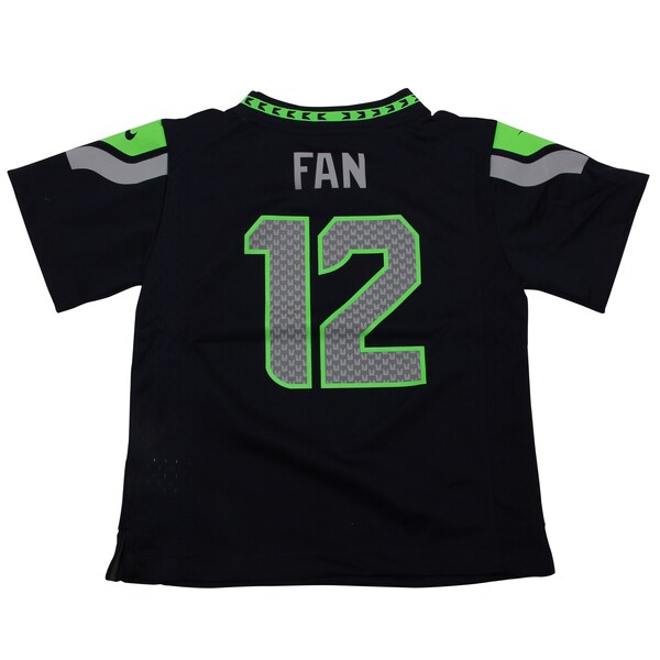 12th Fan Seattle Seahawks Nike Toddler Game Jersey - Navy