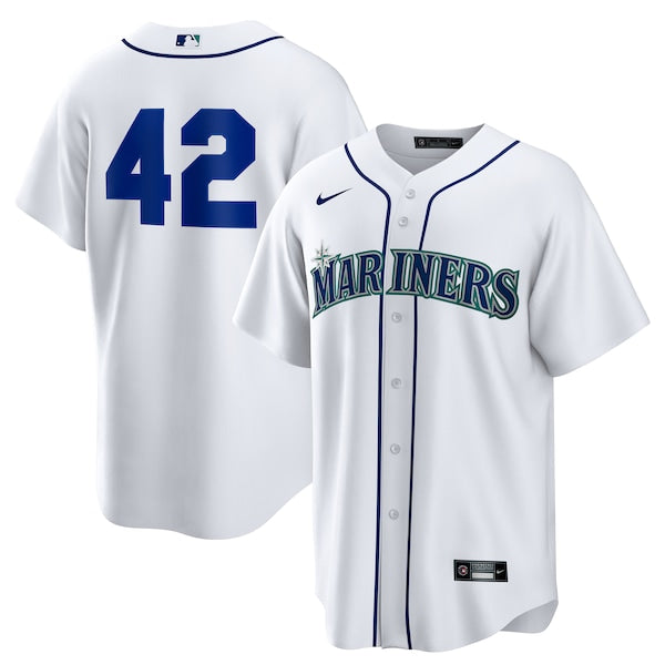 Seattle Mariners Nike Home  2025 Jackie Robinson Day Replica Jersey - White