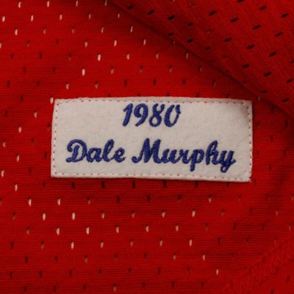 Dale Murphy Atlanta Braves 1980 Authentic Cooperstown Collection Mesh Batting Practice Jersey - Red/Royal