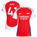 Declan Rice Arsenal adidas Women's 2024/25 Home Replica Player Jersey – Red