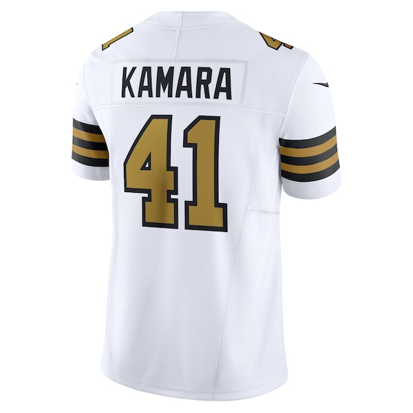 Alvin Kamara New Orleans Saints Nike Alternate Vapor F.U.S.E. Limited Jersey - White/Black