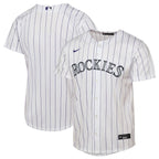 Colorado Rockies Nike Youth Home Replica Jersey - White