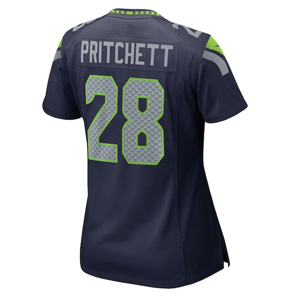 Nehemiah Pritchett Seattle Seahawks Nike Women's Team Game Jersey -  College Navy