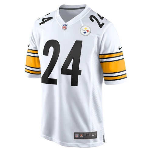 Joey Porter Jr. Pittsburgh Steelers Nike Away Game Jersey - White/Black