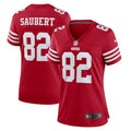 Eric Saubert San Francisco 49ers Nike Women's Team Game Jersey -  Scarlet