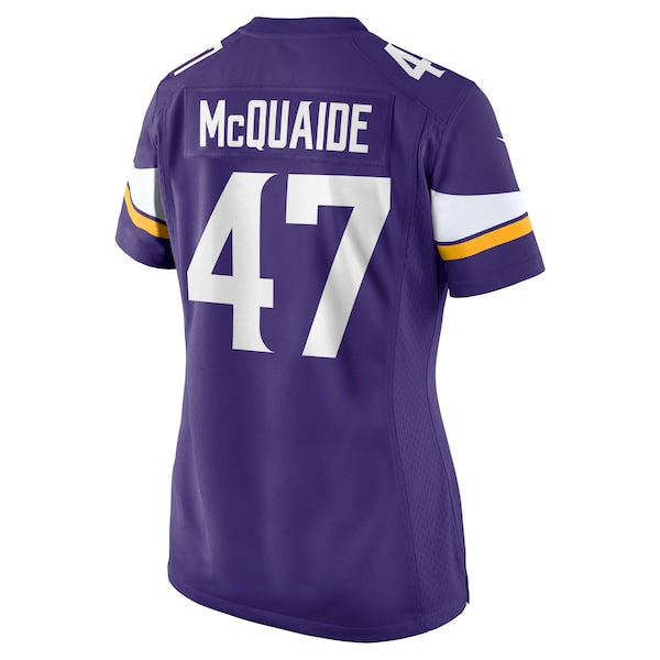 Jake McQuaide Minnesota Vikings Nike Women's  Game Jersey -  Purple