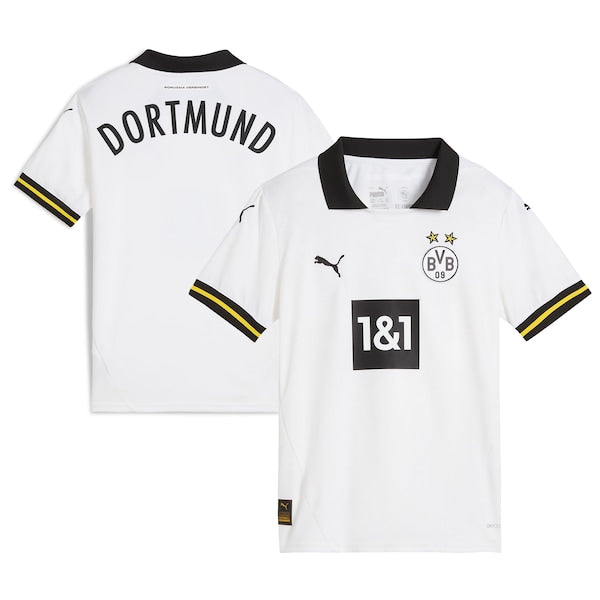Borussia Dortmund Puma Youth 2024/25 Third Replica Jersey - White