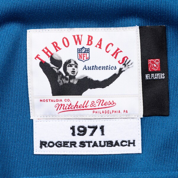 Roger Staubach Dallas Cowboys  1971 Authentic Jersey - Navy