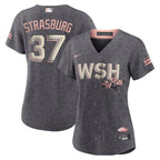 Stephen Strasburg Washington Nationals Nike Women's City Connect Replica Player Jersey - Gray
