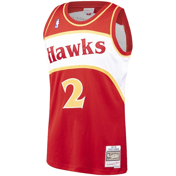 Stacey Augmon Atlanta Hawks 1991/92 Hardwood Classics Swingman Jersey - Red