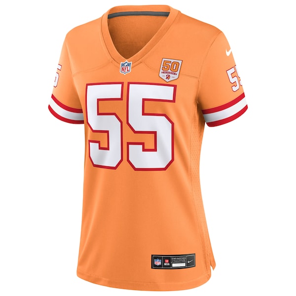 Derrick Brooks  Tampa Bay Buccaneers Nike Women's 50th Season Game Jersey - Creamsicle/Red