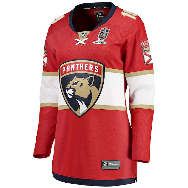 Matthew Tkachuk Florida Panthers  Women's 2025 Stanley Cup Champions Breakaway Jersey - Red