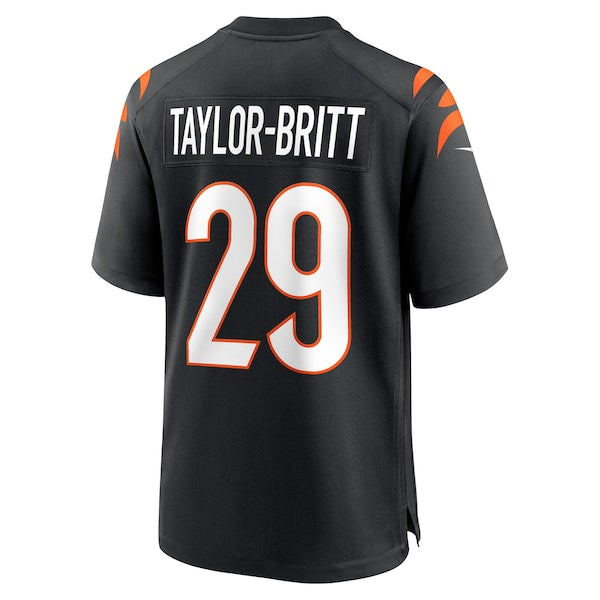 Cam Taylor-Britt Cincinnati Bengals Nike Game Player Jersey - Black/Orange/White