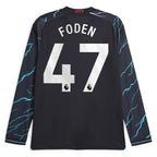Phil Foden Manchester City Puma 2023/24 Third Replica Long Sleeve Player Jersey - Navy