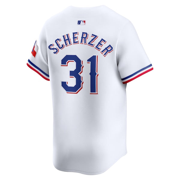 Max Scherzer Texas Rangers Nike Home Limited Player Jersey – White
