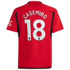Casemiro Manchester United adidas Youth 2023/24 Home Replica Player Jersey - Red