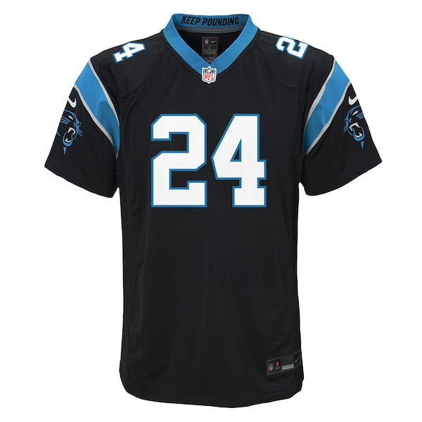 Jonathon Brooks Carolina Panthers Nike Youth Team Game Jersey - Black/Blue