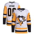 Pittsburgh Penguins adidas  Away  Primegreen Authentic Custom Jersey - White