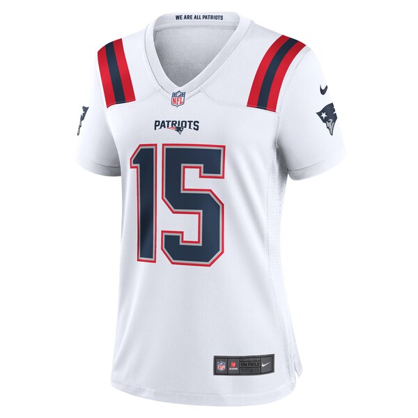 Ezekiel Elliott New England Patriots Nike Women's Game Player Jersey - White/Navy/Red