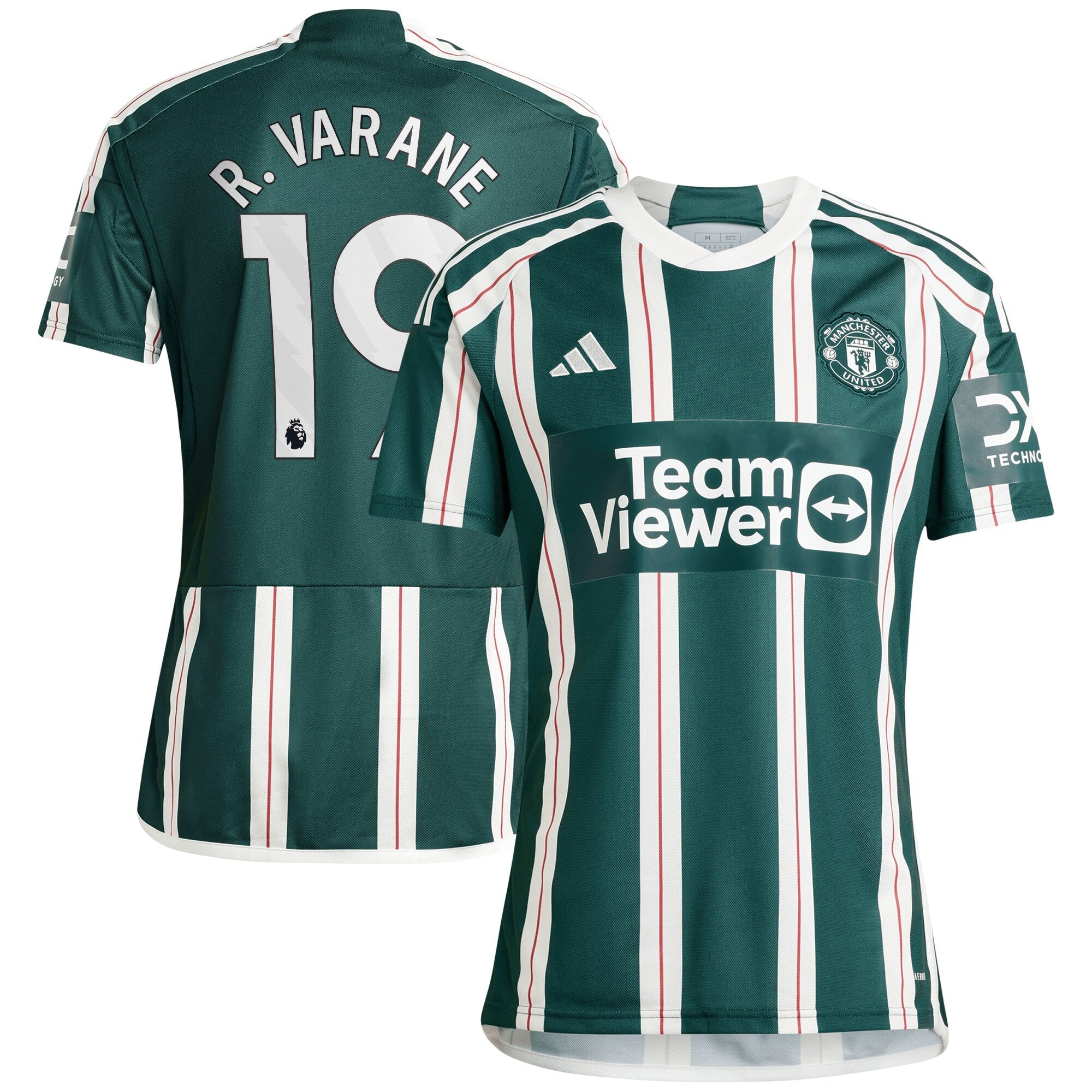 Raphael Varane Manchester United adidas 2023/24 Home Replica Player Jersey - Red/Green