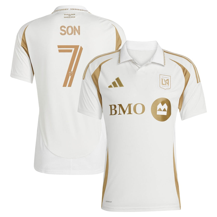 Son Heung-Min LAFC adidas 2025 Secondary Replica Player Jersey - White