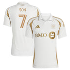 Son Heung-Min LAFC adidas Youth 2025 Secondary Replica Player Jersey - White