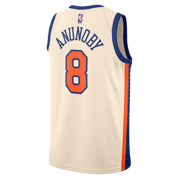 OG Anunoby New York Knicks Nike Unisex 2025/26 Swingman Jersey - Cream - City Edition