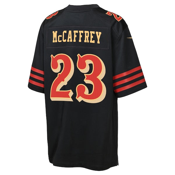 Christian McCaffrey San Francisco 49ers Nike Youth 2025 Rivalries Collection Game Jersey - Black