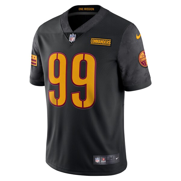 Chase Young Washington Commanders Nike Alternate Vapor Limited Jersey - Black/Burgundy/White