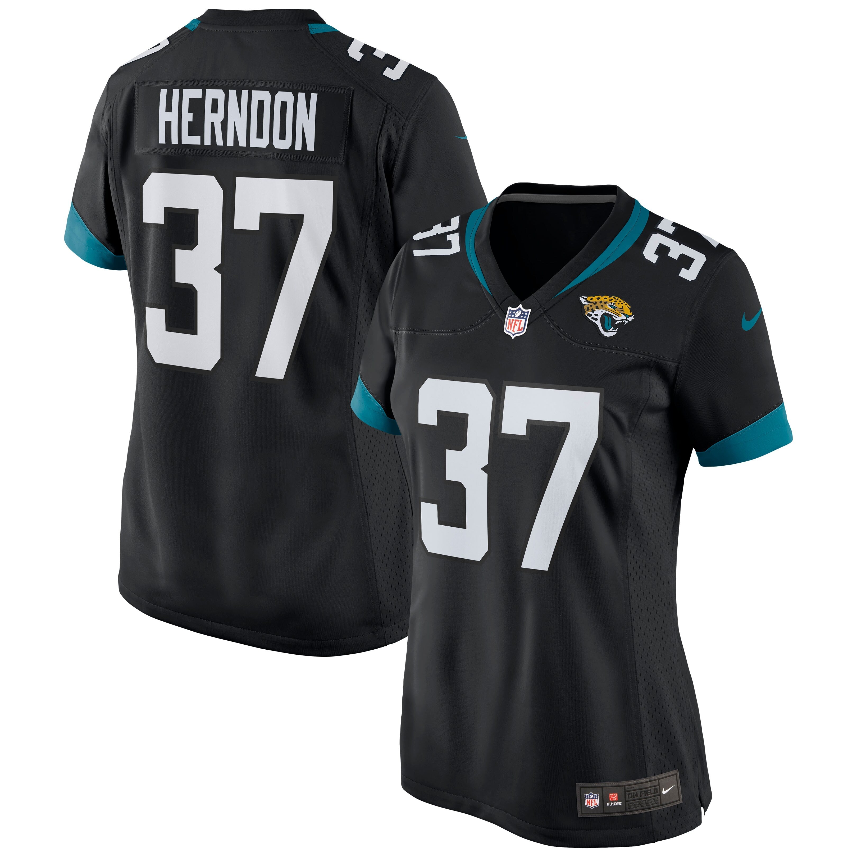 Tre Herndon Jacksonville Jaguars Nike Women's Game Jersey - Teal/Black