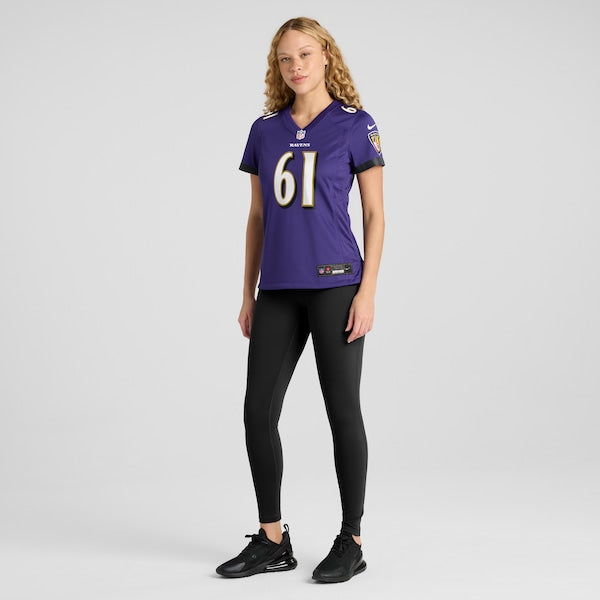 Nick Samac Baltimore Ravens Nike Women's  Game Jersey -  Purple