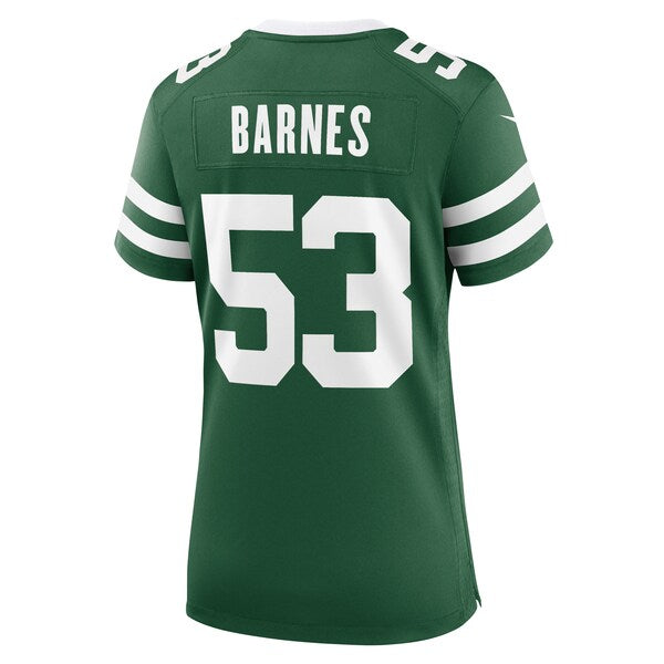 Zaire Barnes New York Jets Nike Women's Team Game Jersey - Legacy Green