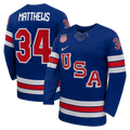 Auston Matthews USA Hockey Nike 2026 Home Replica Jersey - Royal