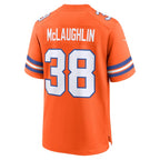 Jaleel McLaughlin Denver Broncos Nike Mile High Collection 1977 Throwback Player Game Jersey - Orange