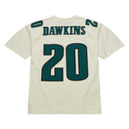 Brian Dawkins Philadelphia Eagles Chainstitch Legacy Jersey - Cream