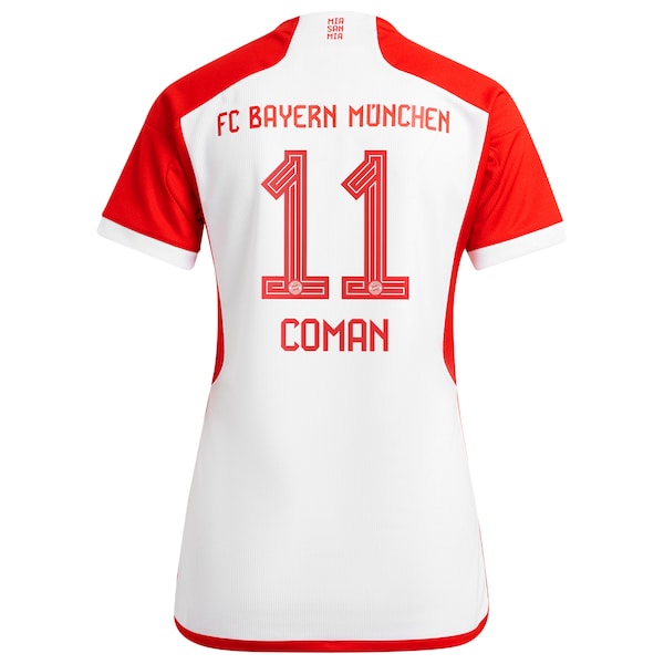 Kingsley Coman Bayern Munich adidas Women's 2023/24 Home Replica Jersey - White/Black