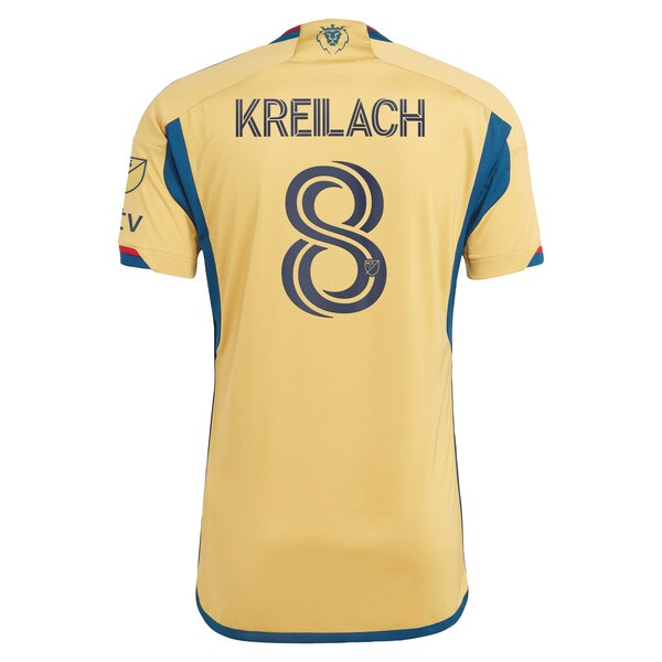 Damir Kreilach Real Salt Lake adidas 2024 The Beehive State Kit Authentic Player Jersey - Gold