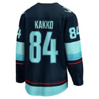 Kaapo Kakko Seattle Kraken  Home Breakaway Player Jersey - Deep Sea Blue