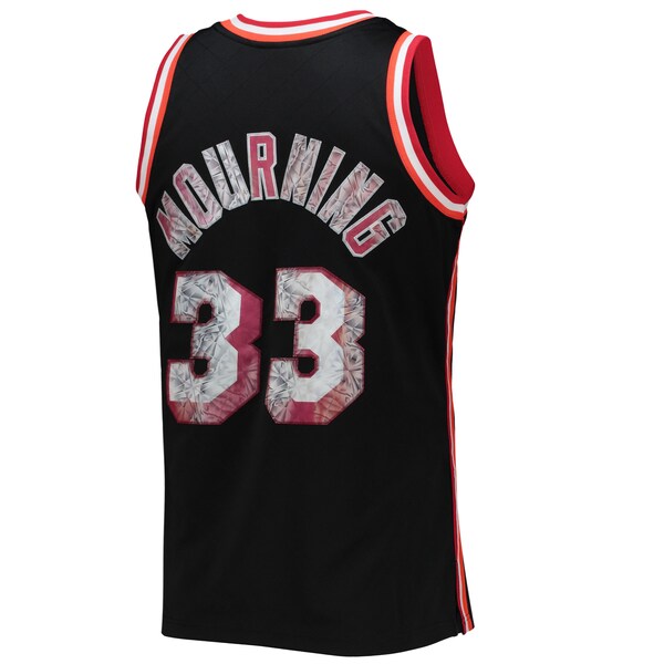 Alonzo Mourning Miami Heat 1996/97 Hardwood Classics NBA 75th Anniversary Diamond Swingman Jersey - Black