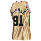 Dennis Rodman Chicago Bulls 75th Anniversary 1997/98 Hardwood Classics Swingman Jersey - Gold