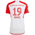 Alphonso Davies Bayern Munich adidas 2023/24 Home Authentic Jersey - White/Black