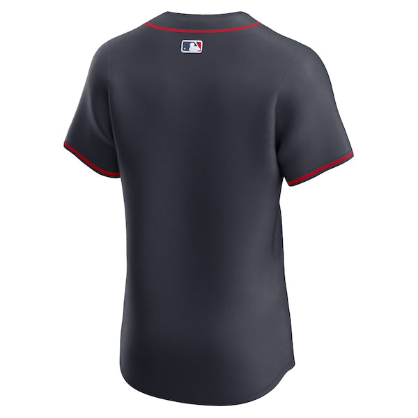 Atlanta Braves Nike Alternate Elite Jersey - Navy/Red/White
