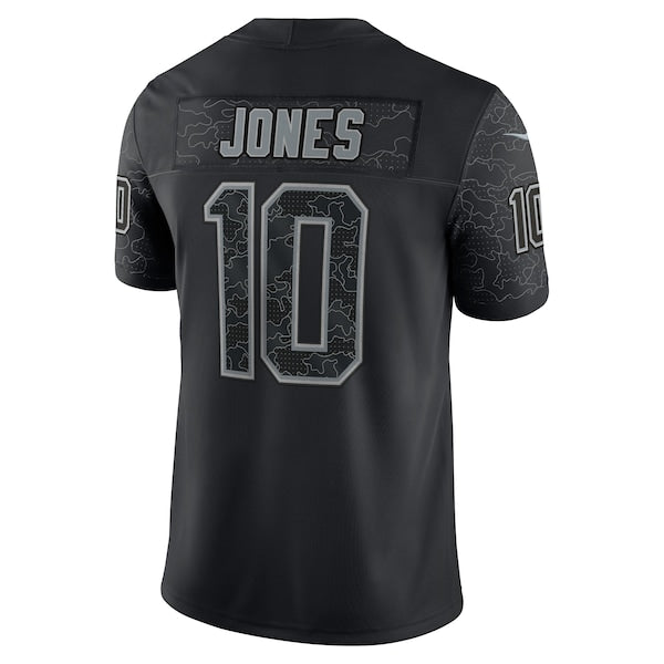 Mac Jones New England Patriots Nike RFLCTV Limited Jersey - Black