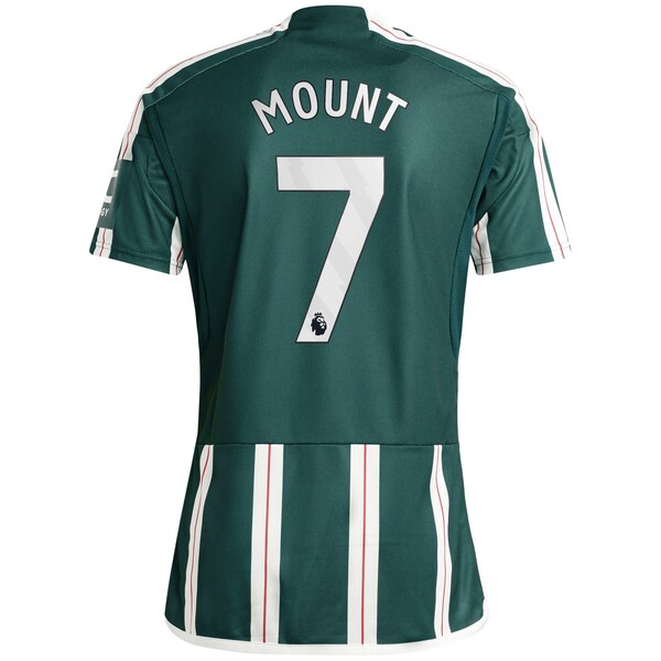 Mason Mount Manchester United adidas 2023/24 Away Replica Player Jersey - Green/Red