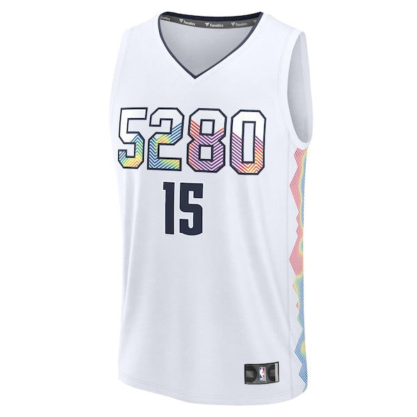 Nikola Jokic Denver Nuggets  Youth 2024/25 Fast Break Player Jersey - City Edition - White